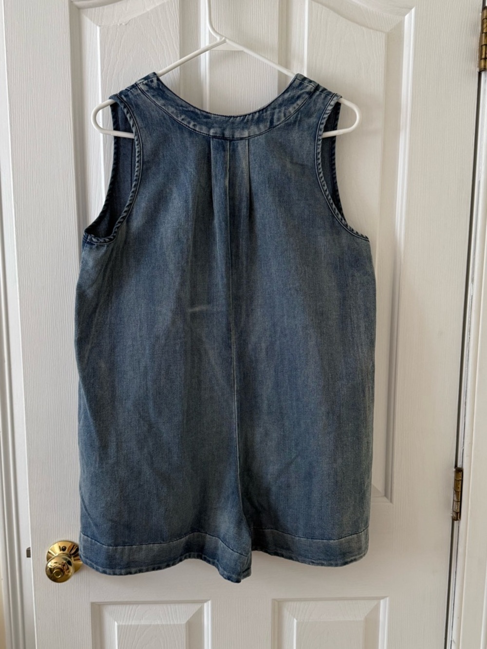 Mustard Seed Denim Sleeveless Romper - Picture 7 of 7
